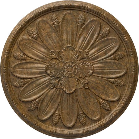 Ekena Millwork Fairfax Ceiling Medallion, Hand-Painted Rubbed Bronze, 29 7/8"OD x 1 3/8"P CM29FARZS